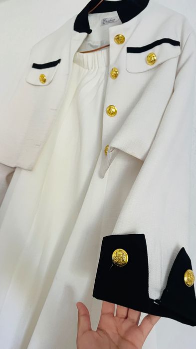 Двойка юбка пиджак твидовый