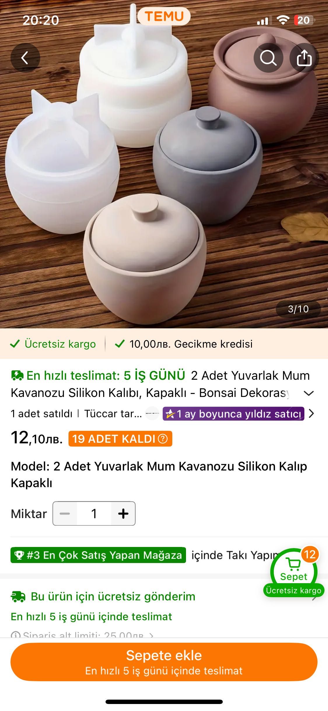 Форми за свещ и гипс