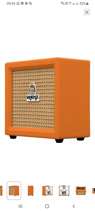 Колонка активная для электрогитар (комбик). Orange Amps Crush MINI