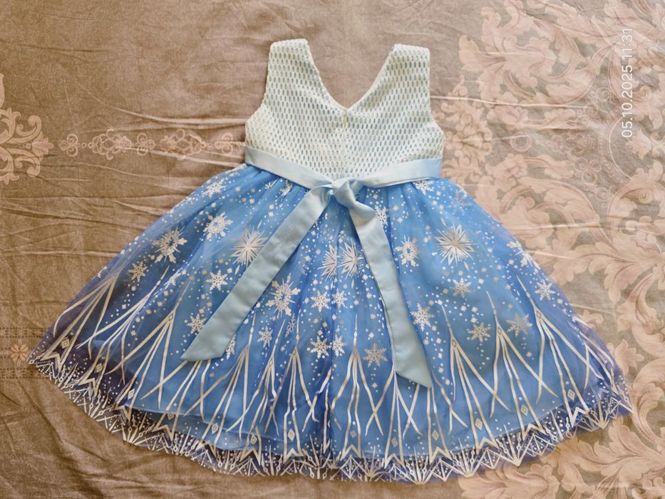 Платье Эльзы из Холодное Сердце, на 3-5 лет