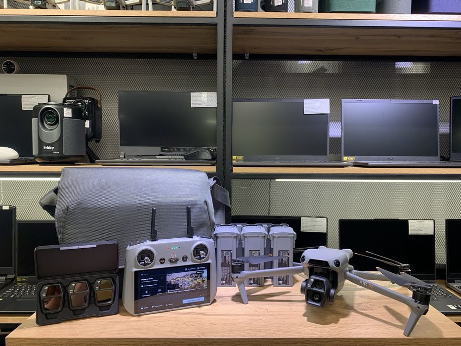 Дрон DJI Air 3S Fly More Combo, пульт DJI RC 2, флешка 128 ГБ,1076/А10