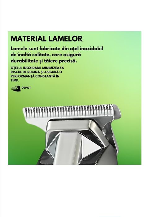 Професионална машинка за подстригване, за контуриране, безжична, USB