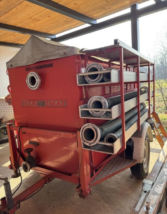 Motopompa Remorca Germania cu bazin de apa 1200 litri cu pompa electri