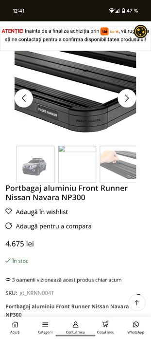 Front Runner ,structura metalica !