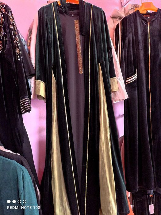 Abaya dvoyka toʻq yashil rang