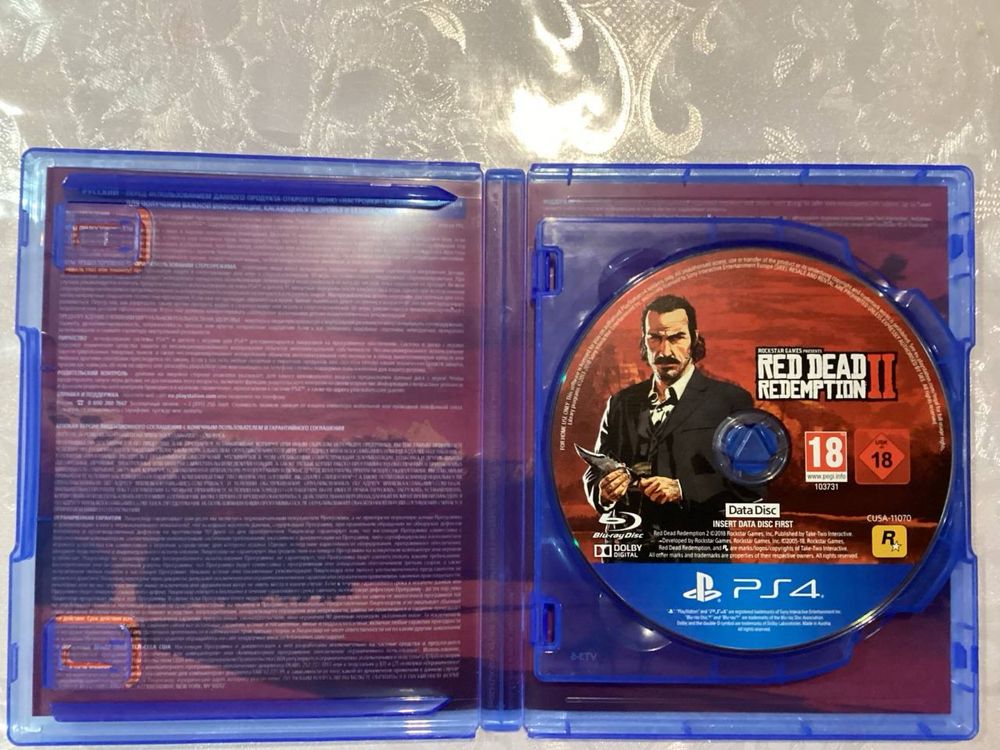 Red Dead Redemption 2 диск на пс4