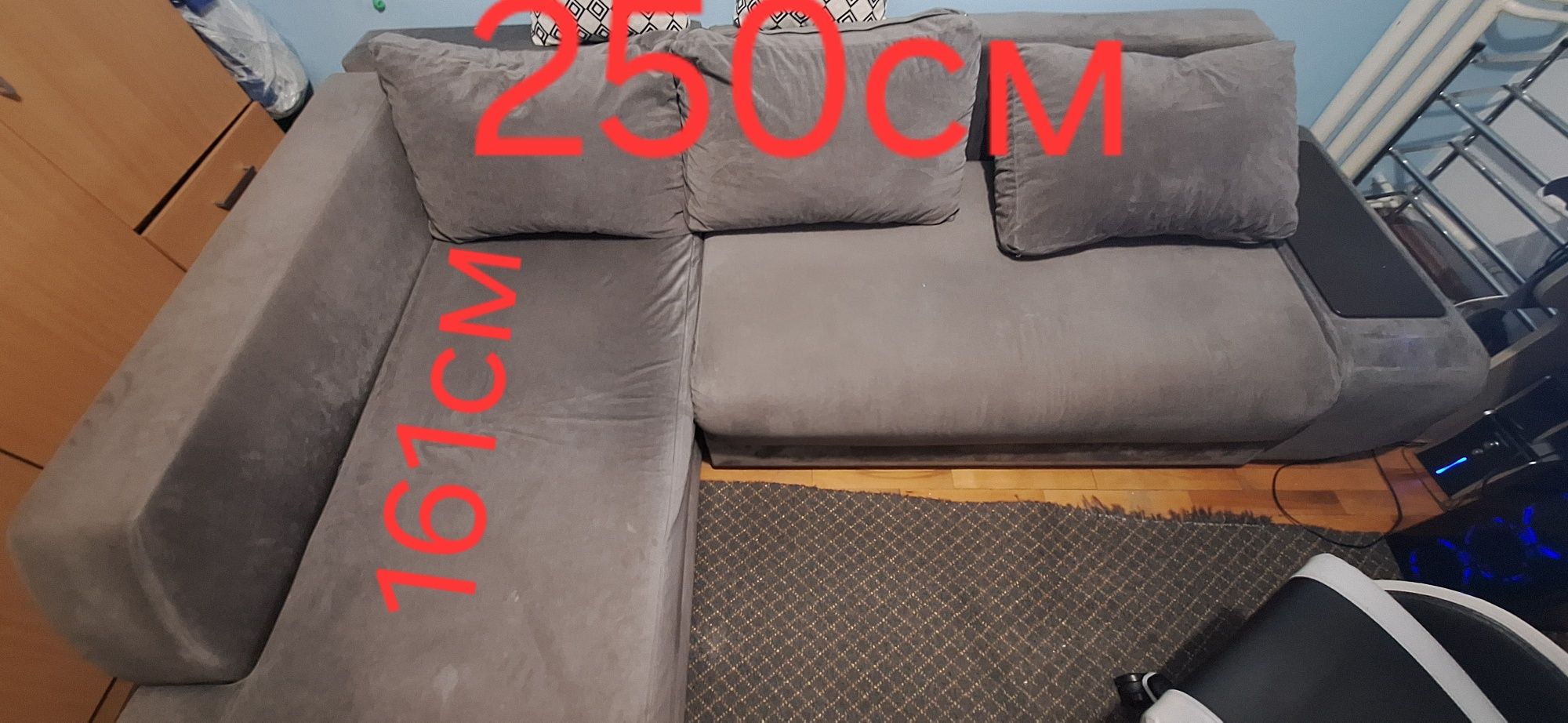 Продава се Ъглов Диван (сив)