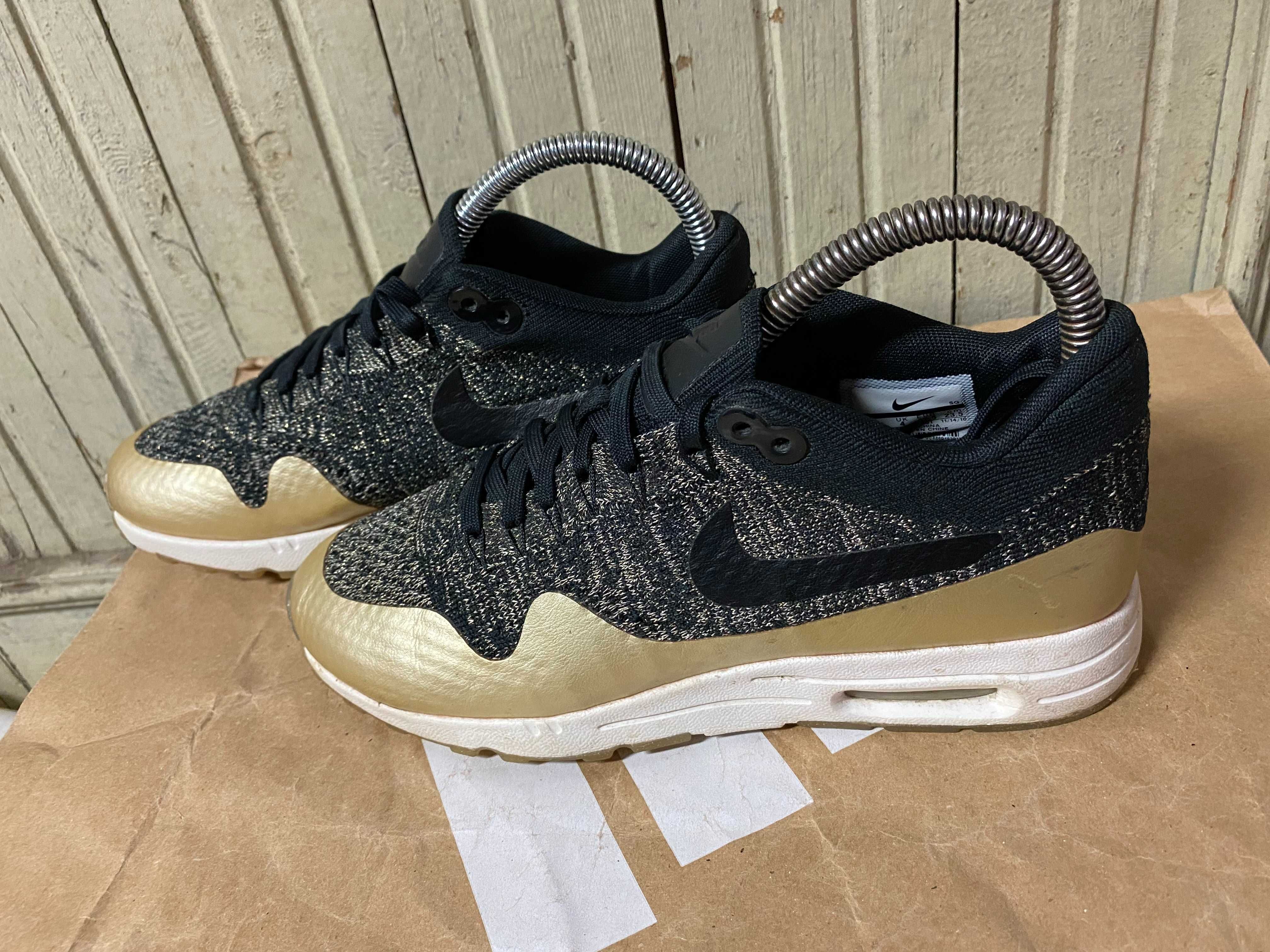 ''NIKE Air Max 1 Ultra 2.0 Flyknit Gold''оригинални маратонки 37.5 ном