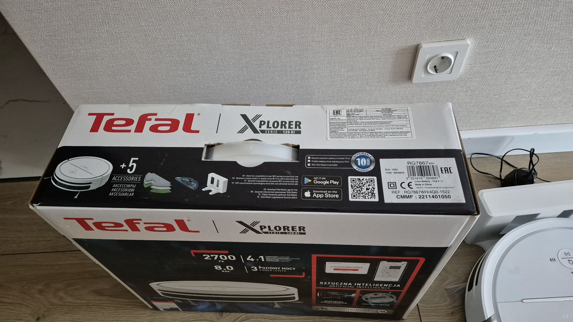 Робот-пылесос Tefal X-plorer serie 120 AI (RG-7867WH)