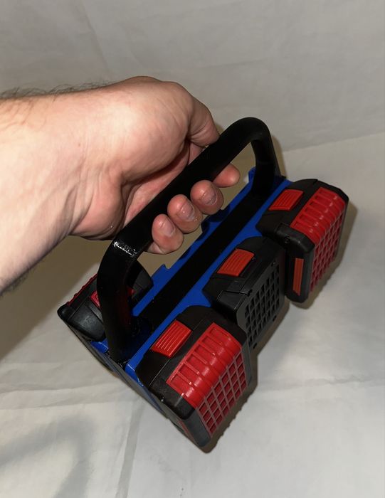 Geanta /Suport acumulatori 6 compatibili Milwaukee Dewalt Bosch Makita