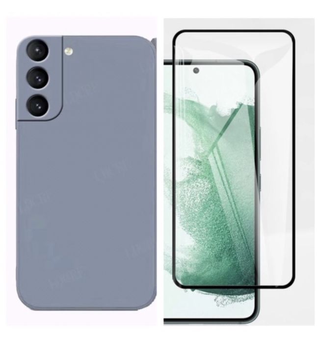 Husa Silicon Softin Catifea + Folie Sticla Samsung S20 S21 S23 S24 FE