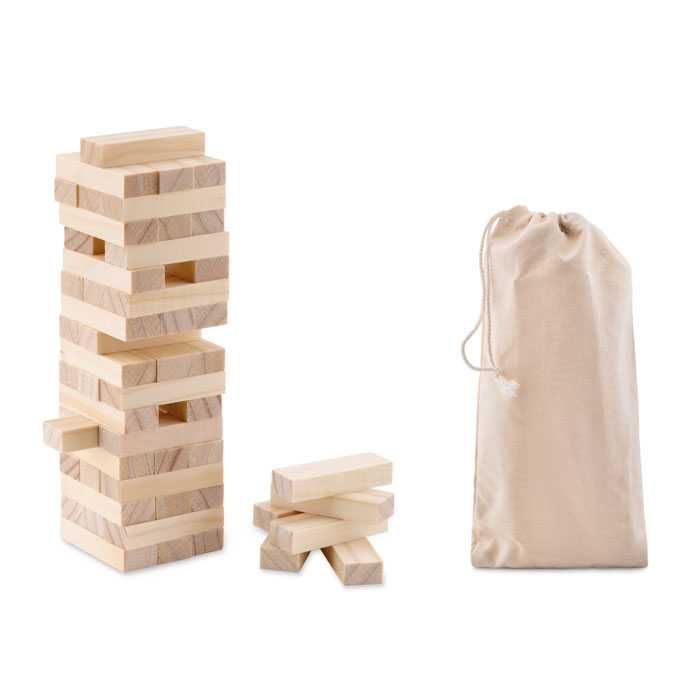 играчка пъзел дървен, логически, за сглобяване, кула, чисто нов
