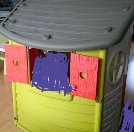 Casuta Smoby  + set masa & scaun ikea copiii