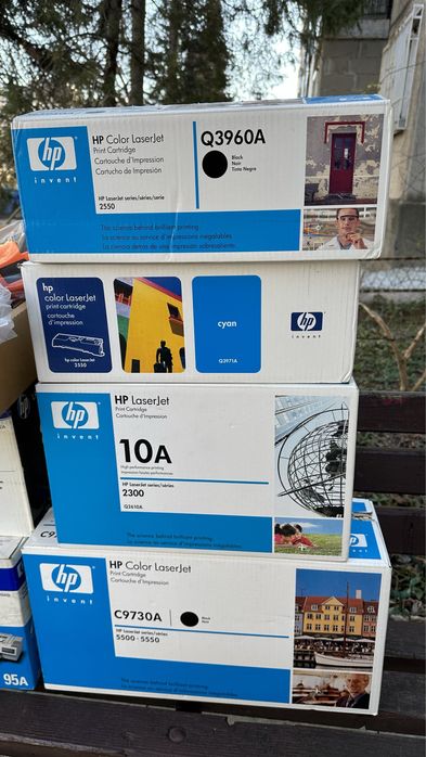 Лот тонер за принтер HP - различни видове