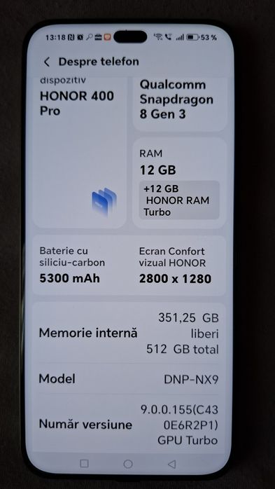 Honor 400 pro impecabil