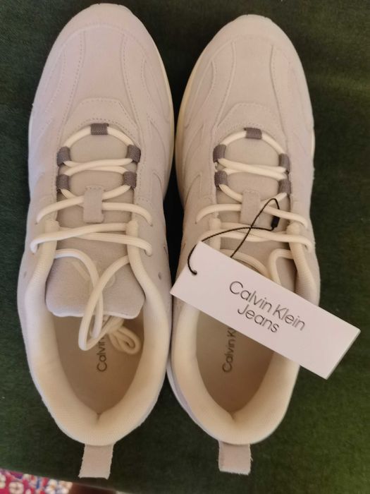 Нови маратонки Calvin Klein Jeans Retro Tennis Low Mg Mix велур 43