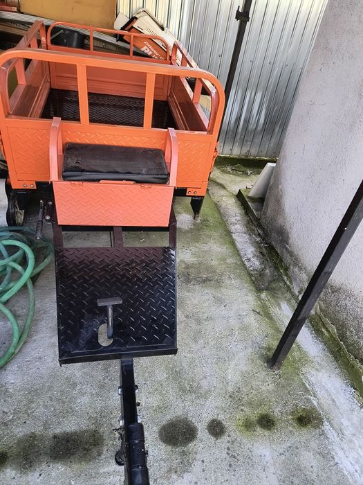 Remorca motocultor Ruris 551 XL cu basculare manuala cu telescop