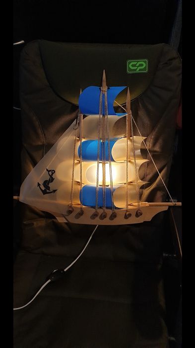 Barca veioza vintage veioze marmura