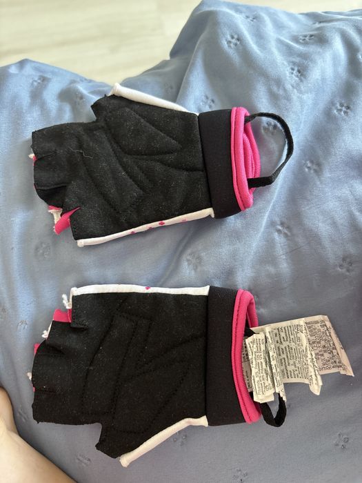 Casca ciclism BTWIN 500 + manusi BTWIN marime 4 ani