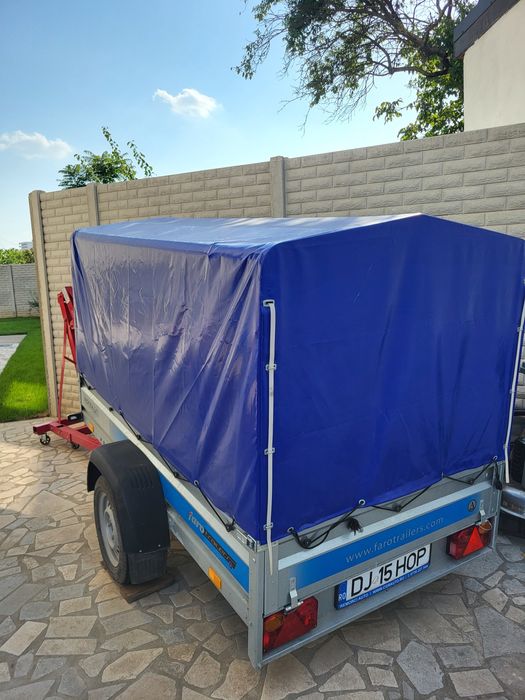Remorca 750 kg FARO Polonia 236x125x149 ALKO cu prelata inmatriculata