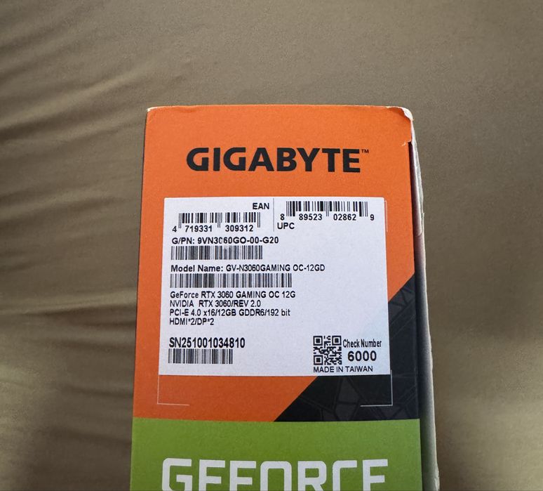 Placa video Gigabyte RTX 3060 12GB