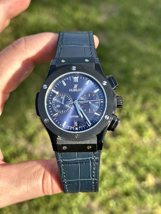 ceas barbat hb classic fusion blue dial 45,mm