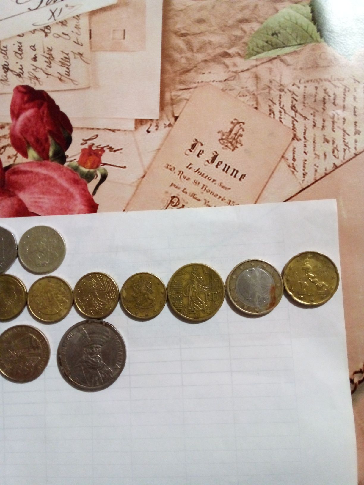 Bancnotă de 5000 lei plus alte monezi vechi