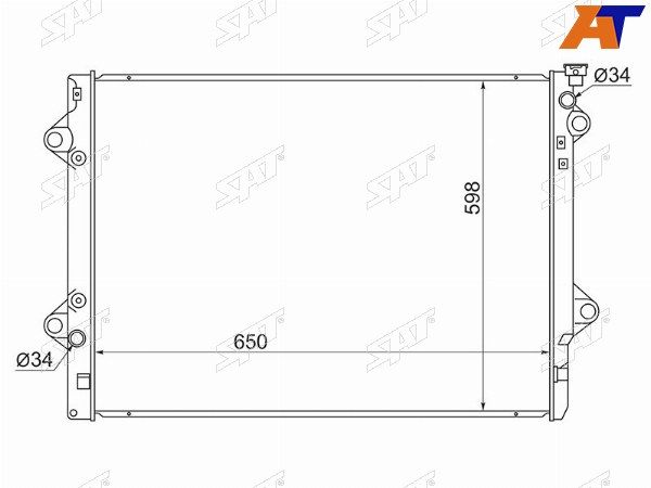 Радиатор Toyota 4runner