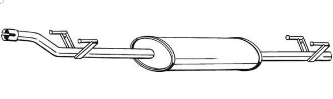 Toba eșapament Volkswagen LT 1996 - 2006 Tobă intermediară PRODUS NOU