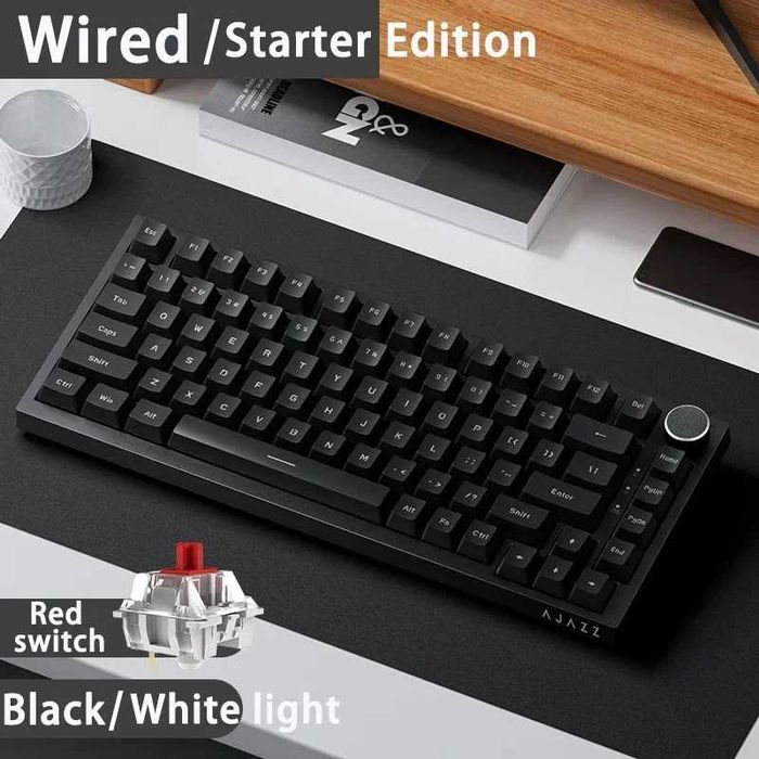 Механическая игровая клавиатура AJAZZ AK820, проводной, для геймеров