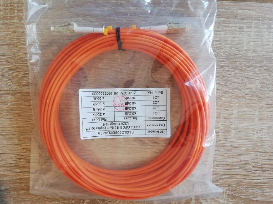 Cablu fibra optica duplex 50/125 LC/LC, 10 M