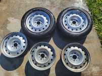 Vand set jante de tabla + roata de rezerva