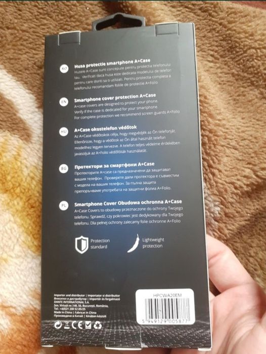 Folie sticla, Husa silicon bumper Samsung a20e  case a+ noua sigilata