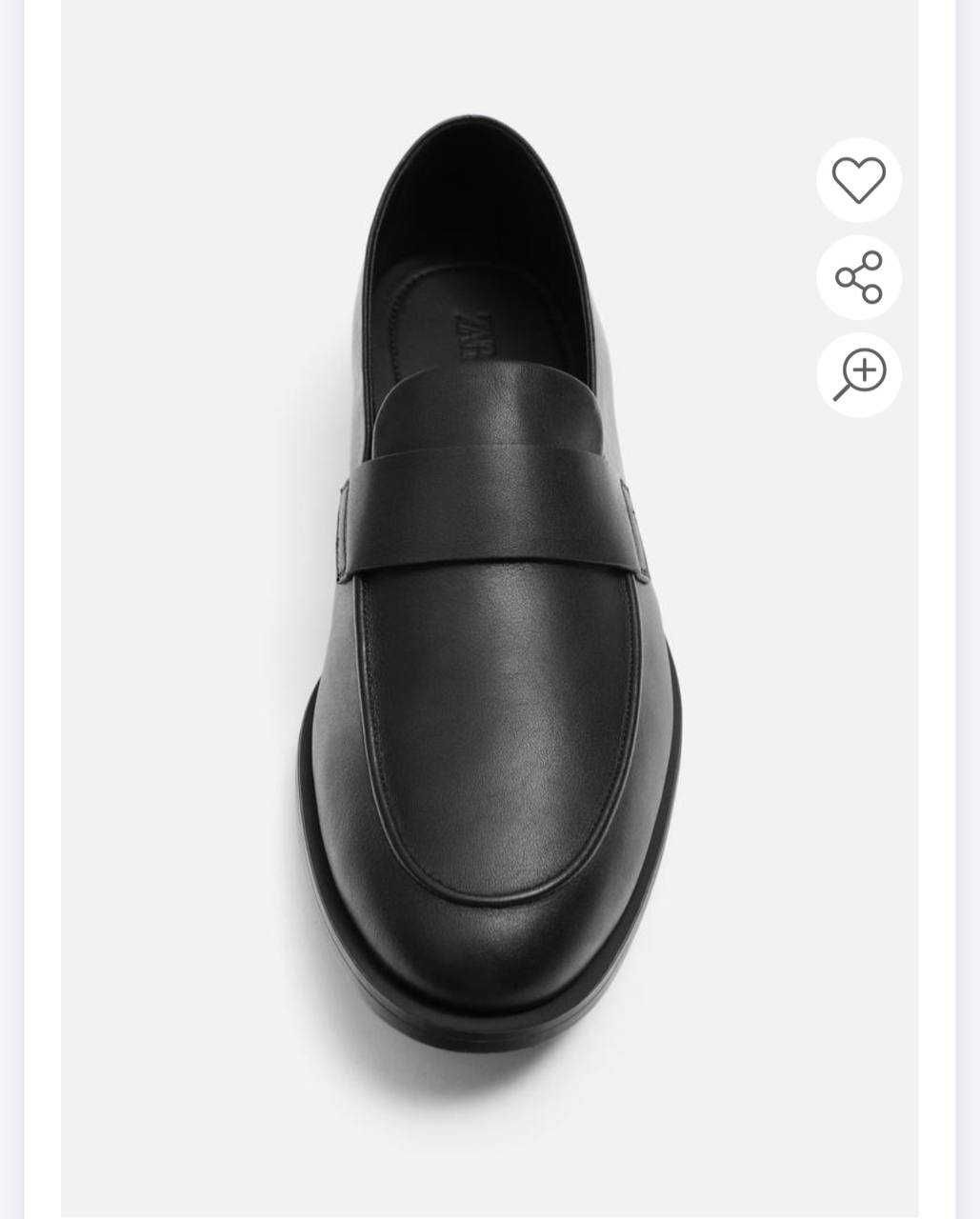Мужские лоферы от фирмы ZARA Размер 40