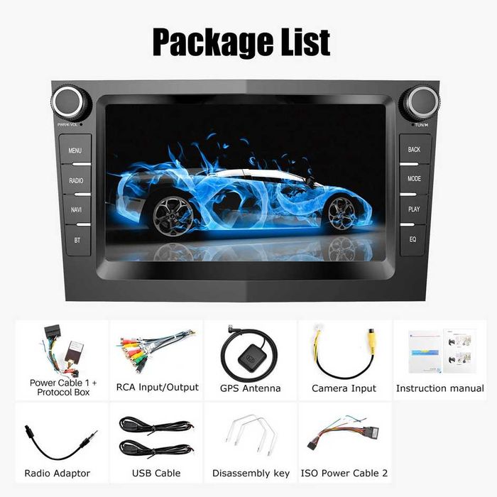 7” 2-DIN мултимедия за OPEL. Android 14, RDS, 64GB ROM, RAM 4GB DDR3