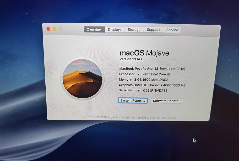 Macbook Pro model A1425