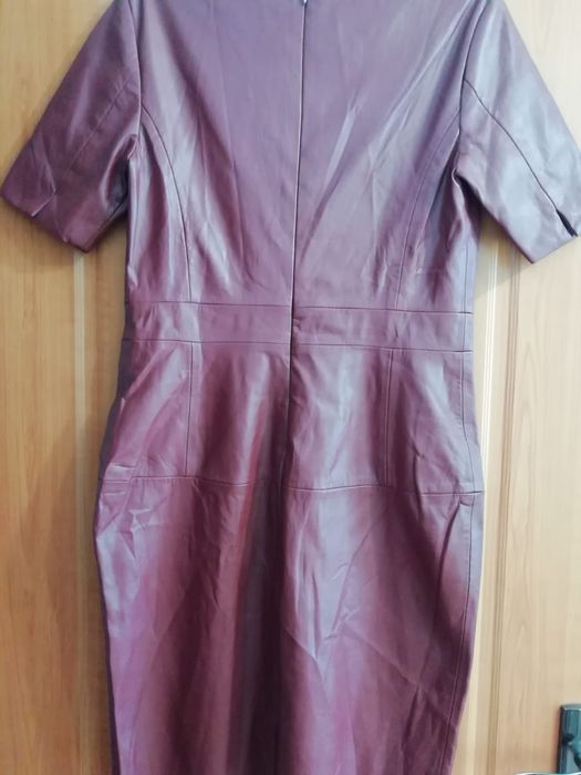 Rochie imitatie piele