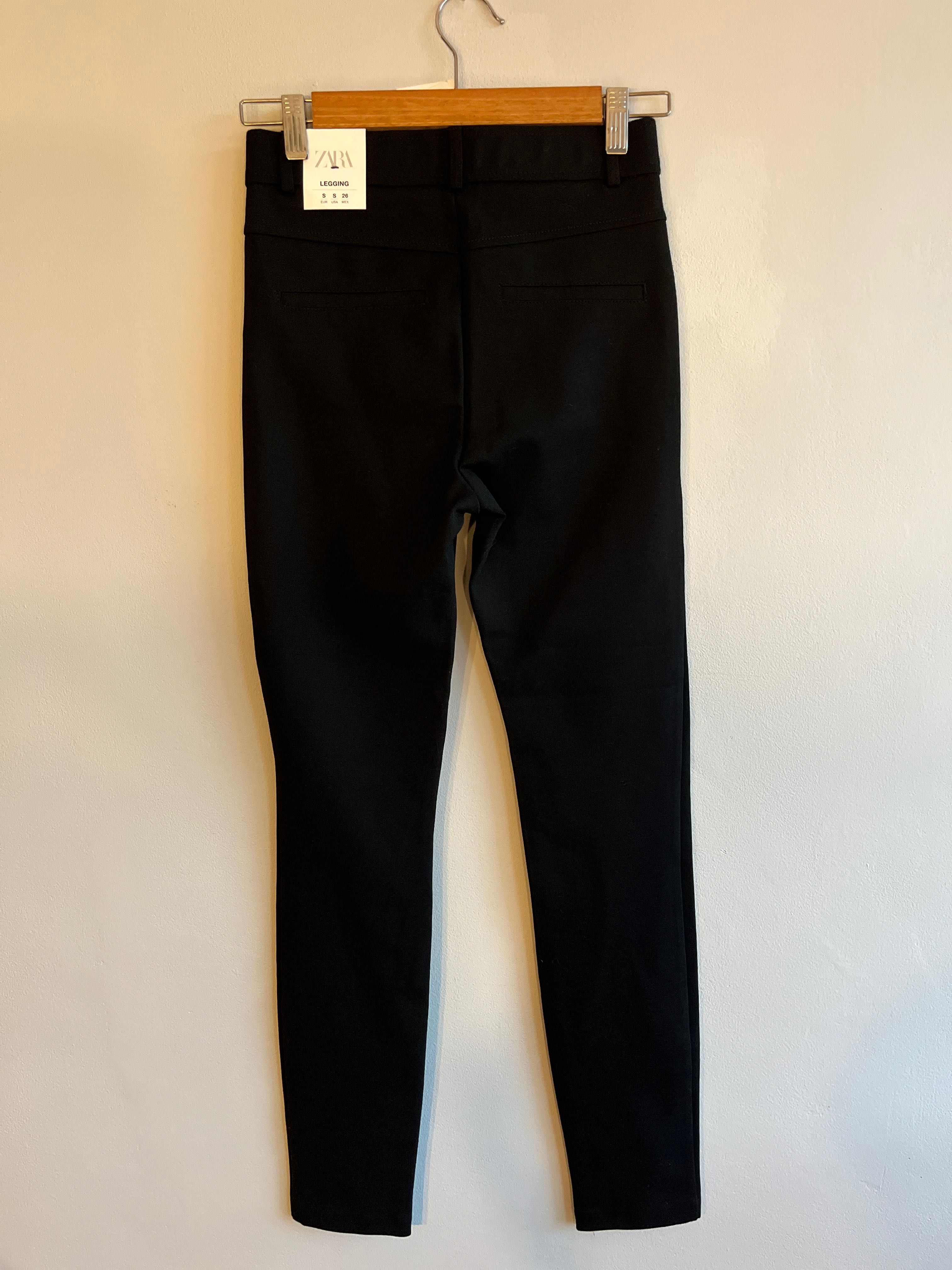 ZARA Legging черен панталон размер 26 S