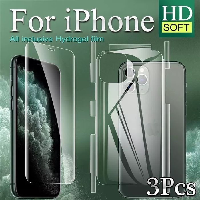 Folie Iphone 12/13/14/15/16/17 PRO MAX AIR Silicon Fata Spate Lateral