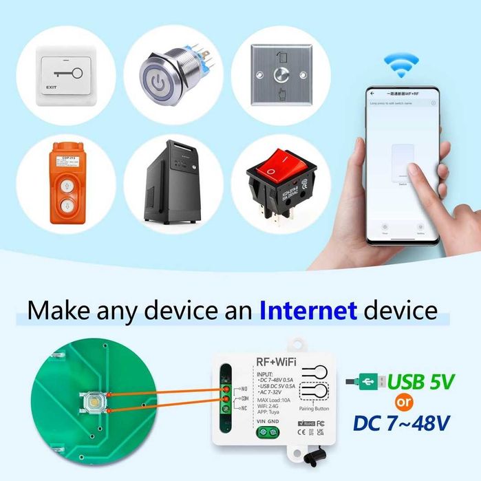 Comutator inteligent WIFI ThisRC Tuya cu 1 canal