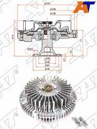 Вискомуфта Toyota Brevis