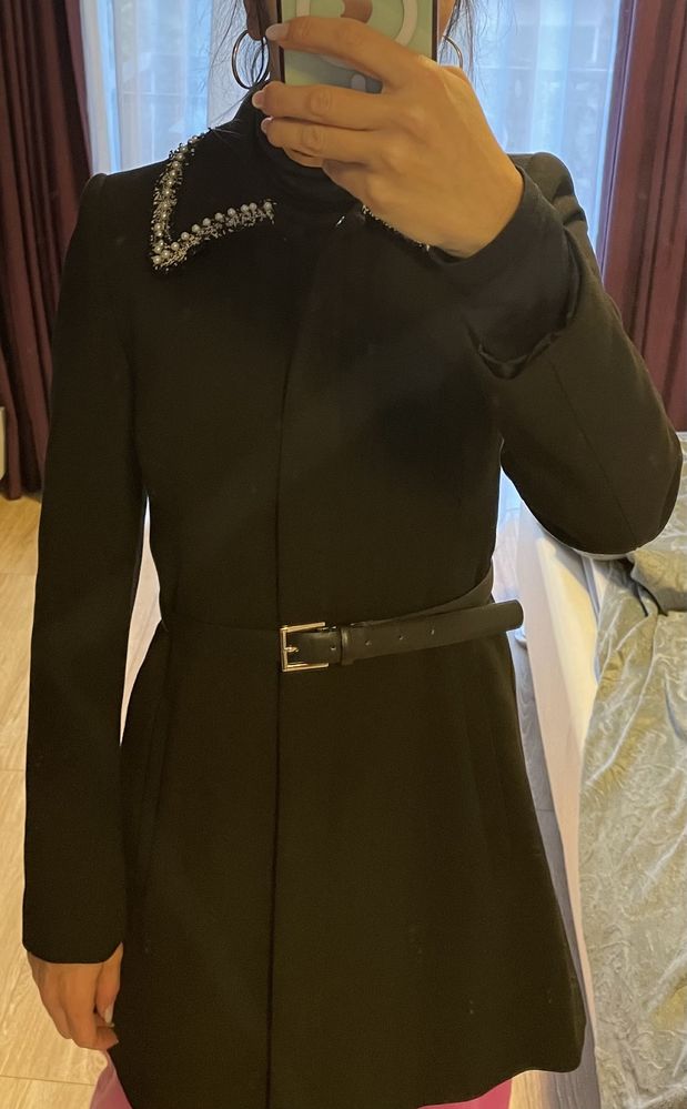Palton Zara S negru