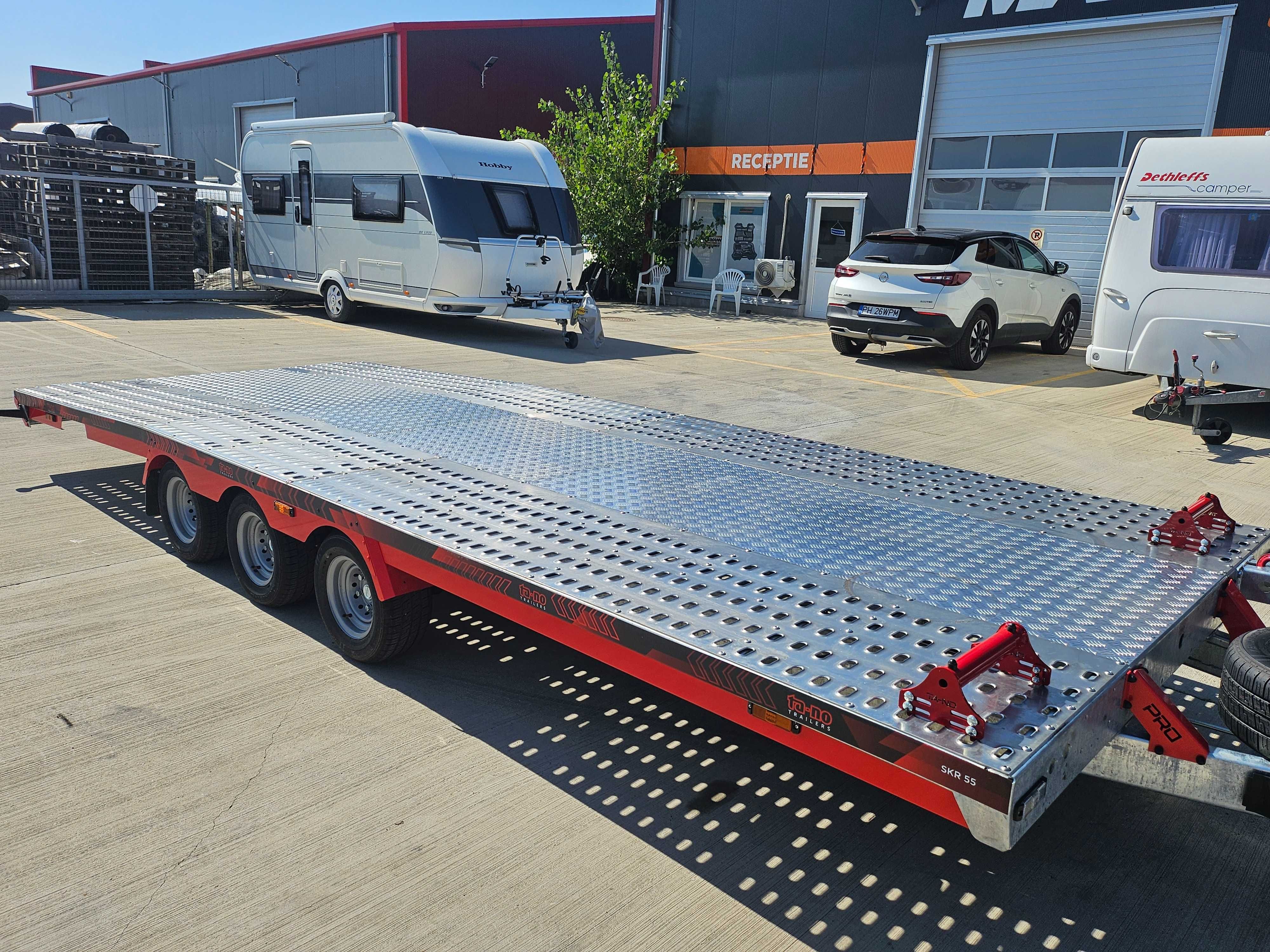Platforma Trailer auto 5m-5.5m-6m, 3 axe - TA-NO SCORPIO