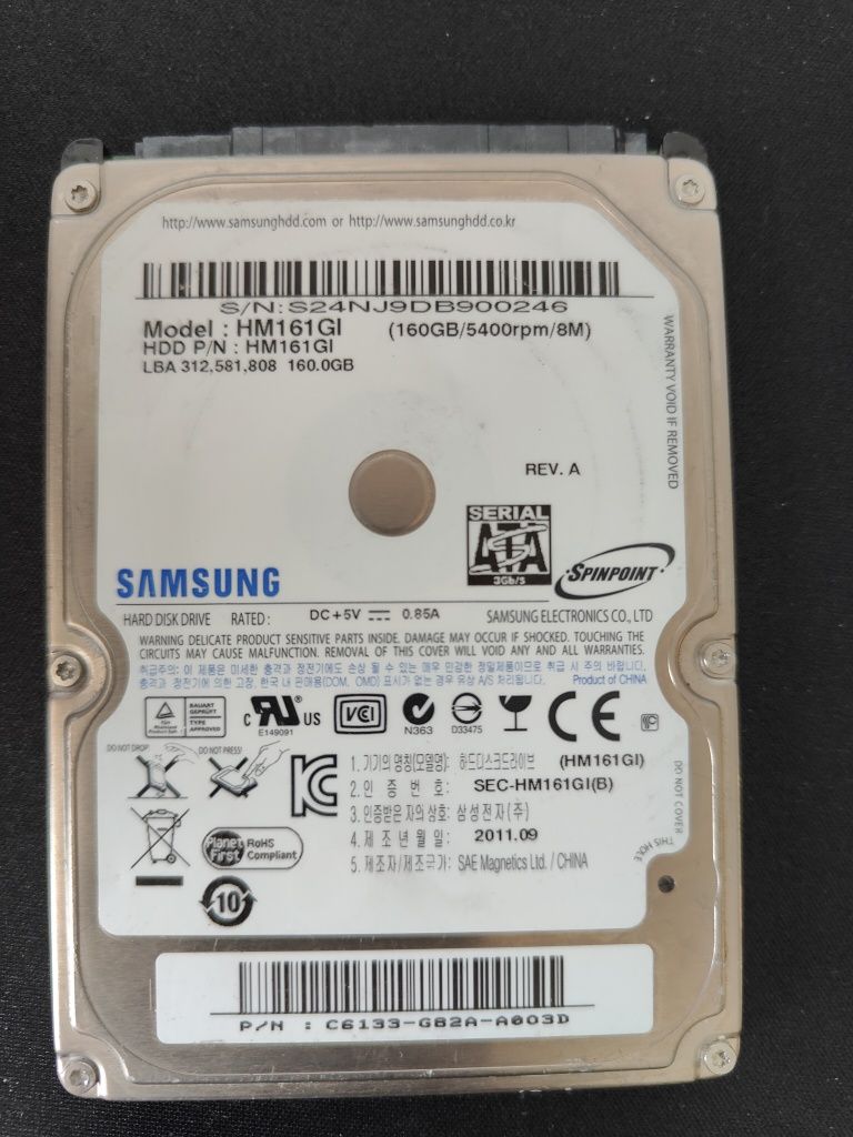 Vand HDD Samsung pentru laptop 160 GB