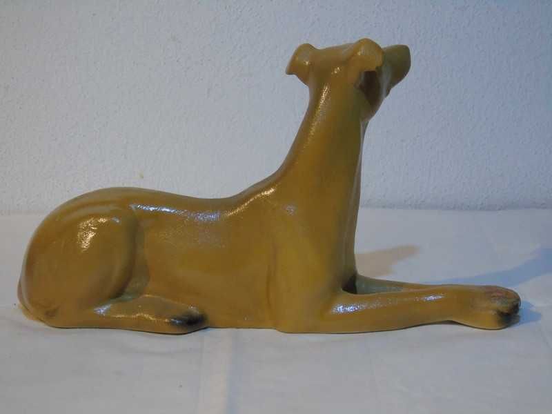 Bibelou vechi românesc câine ceramică