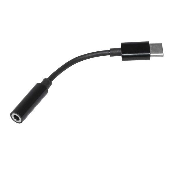 преходник Adapter Type-C M to 3.5mm audio jack 4P F, Black