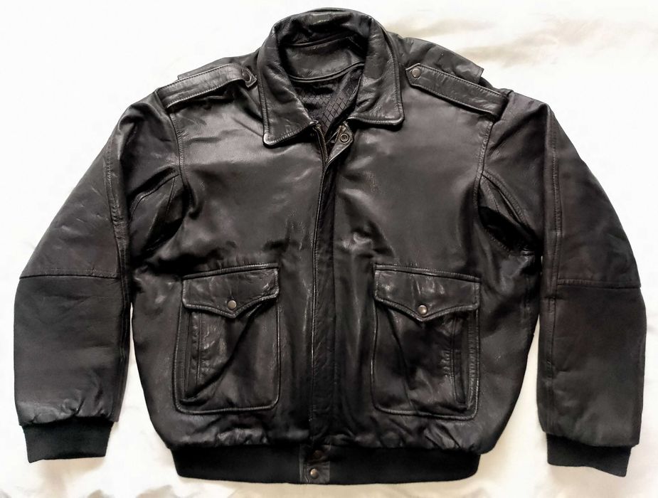 Пилотско Авиаторско Кожено Яке тип Бомбър