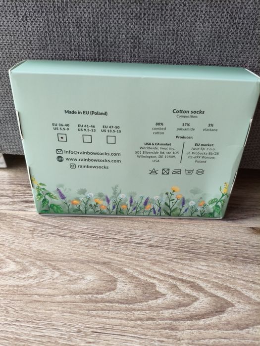 Rainbow Socks – Set Self Care pentru femei, 2 perechi, mărimea 36–40