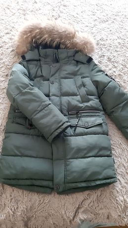 Куртка зимняя р. - 140 см для мальчика 9-11 лет