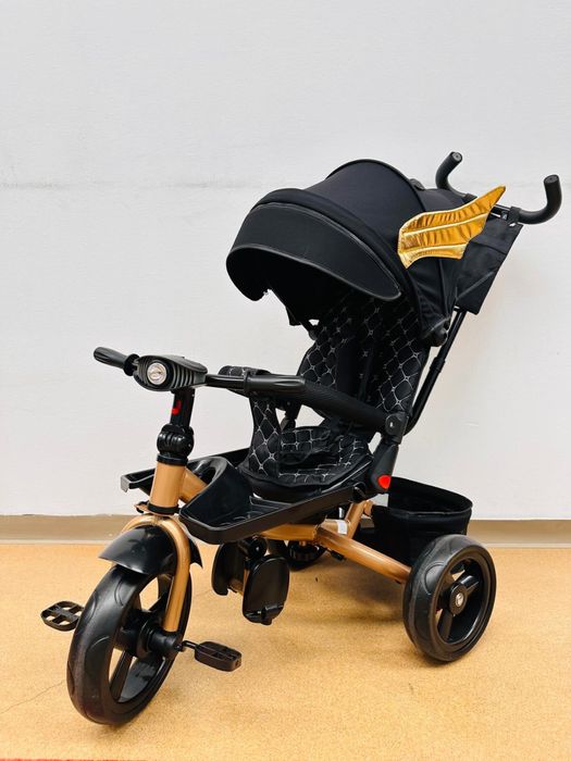 Triciclete noi cu pozitie somn, scaun rotativ,muzica